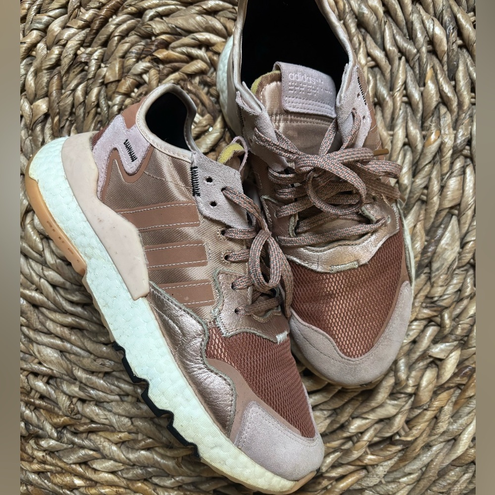 Rose Gold Adidas Size 9